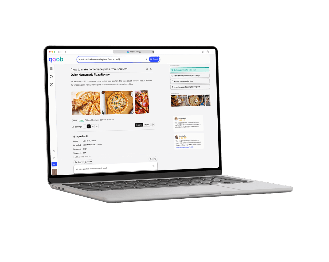 Qoob on laptop